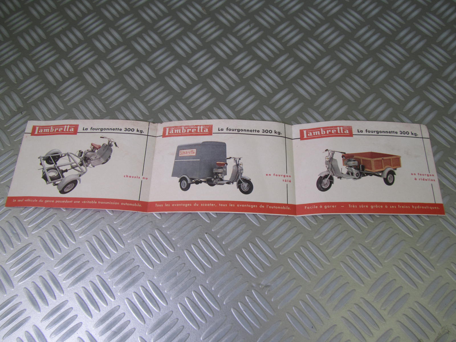 Miniature Lambretta Tri Porteur Dalia - Échelle 1/43 - Années 70 (Occasion)