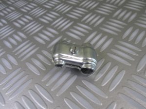 Clamp on mirror holder.